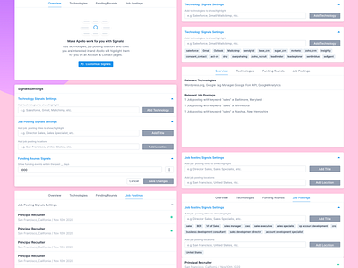 Settings / Customise