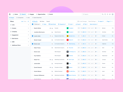 Quick Actions + Results actions dashboard filter filter by filters quick actions quick search results saas search search results search ui select select actions strategy table table ui top actions top navigation ui