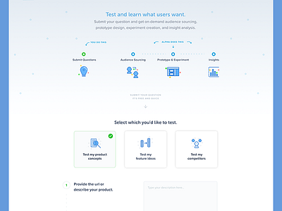 Landing page