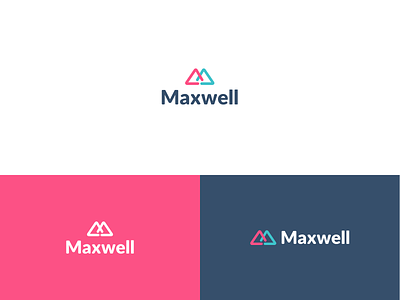 Maxwell Chatbot Logo brand identity branding chatbot logo facebook facebook messenger logo saas saas logo
