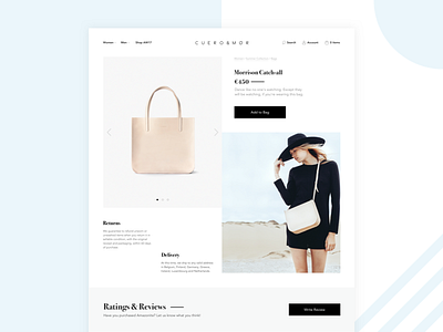 Product Page bags ecommerce fashion product page fashion shop fashion store online store product page strategy
