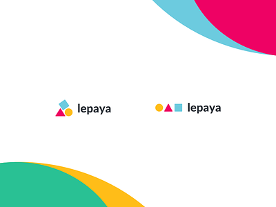 Lepaya Final Logo app logo brand identity building blocks logo building shapes logo fun logo learning logo shapes logo