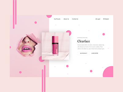 Exploration 5 beauty brand identity branding design ecommerce landing page product page shop skincare strategy