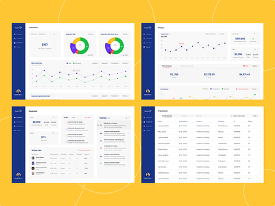 Touch Intel Overview analytics clinics customer management dashboard data data visualization database finance healthcare medical practitioner saas sales strategy ui ux