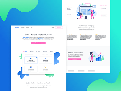 Website Layout Exploration 2 adveritising analytics campaign conversion dashboard google google ads google advertising growth illustration landing page landing pages marketing campaign marketing design marketing landing page marketing website optimization saas