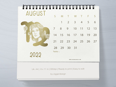 Preview 02 2022 branding calendar calendar 2022 design zodiac