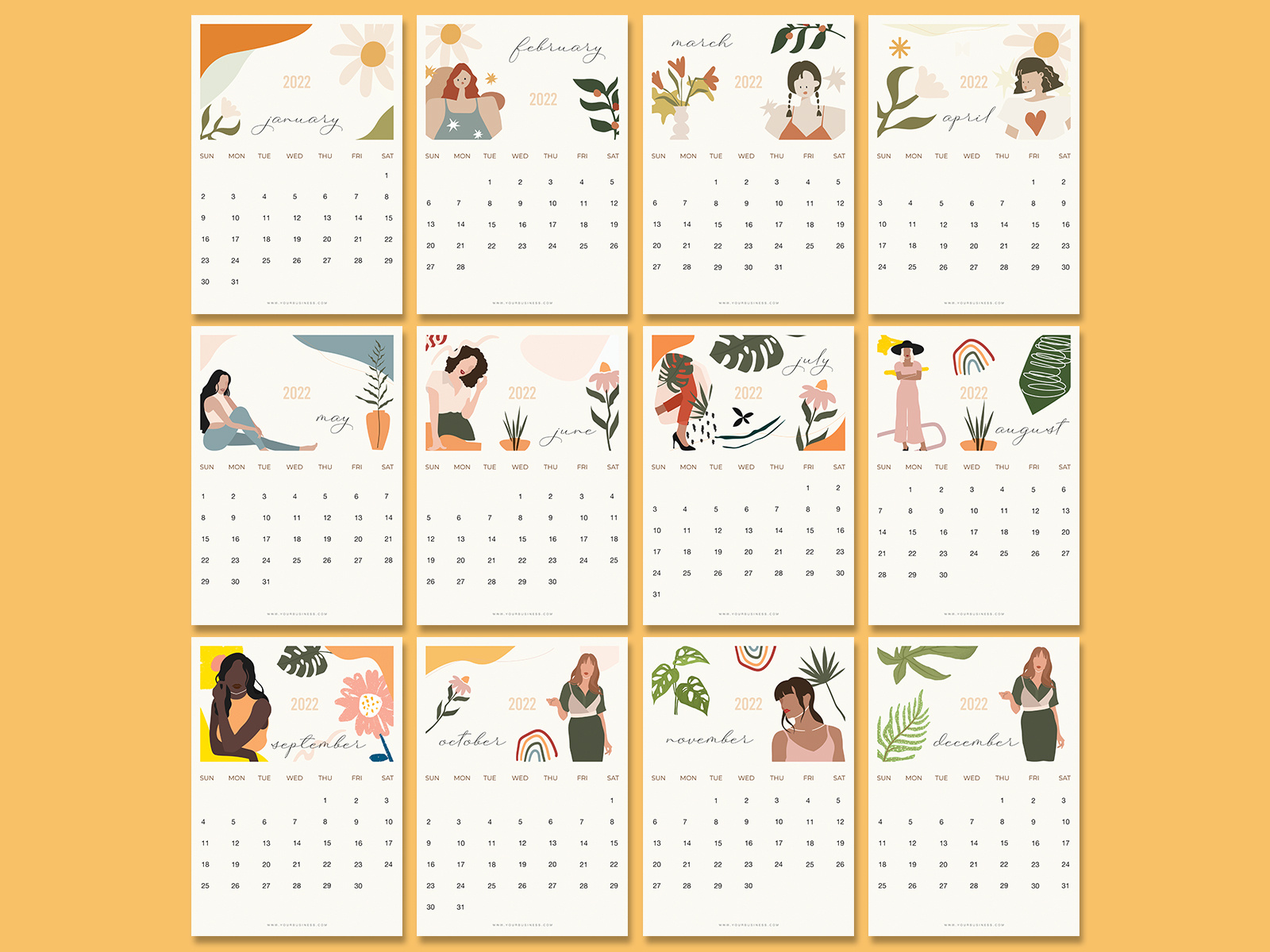 Aesthetic Calendar 01 by Zigger Studio on Dribbble