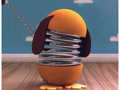 Slinky c4d cinema4d disney dog minimalistic pixar slinky toy toy story