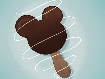 Mickey Mouse Ice Cream disney doodle drawing food ice cream ipad mickey mouse minimal procreate