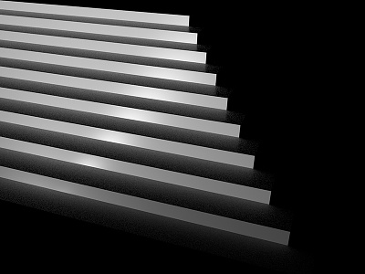 C4-Stair black white cinema 4d lite noise