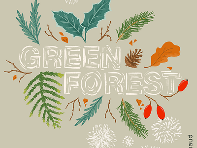 Green Forest Hand Lettering