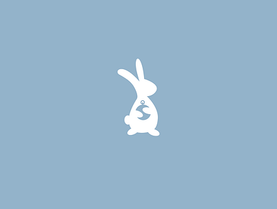White Rabbit Logo Design branding design illustrator logo logo design logodesign negative space rabbit vector