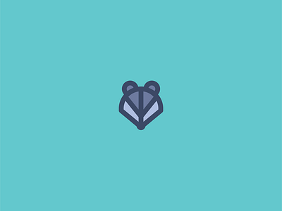 Blue Badger Logo Design