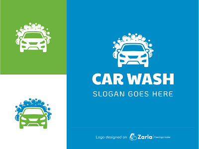 Car Wash Logo car logo car wash car wash logo cleaning logo foam logo foam wash logo free logo logo logo design logo maker