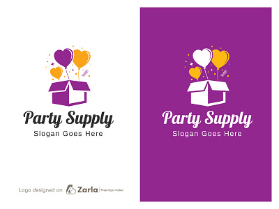 Party Supply Logo balloon logo free logo logo logo design logo maker party supply