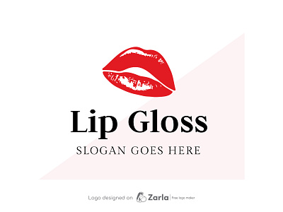 Lip Gloss Logo cosmetics logo free logo free logo maker lip gloss logo logo logo design logo maker