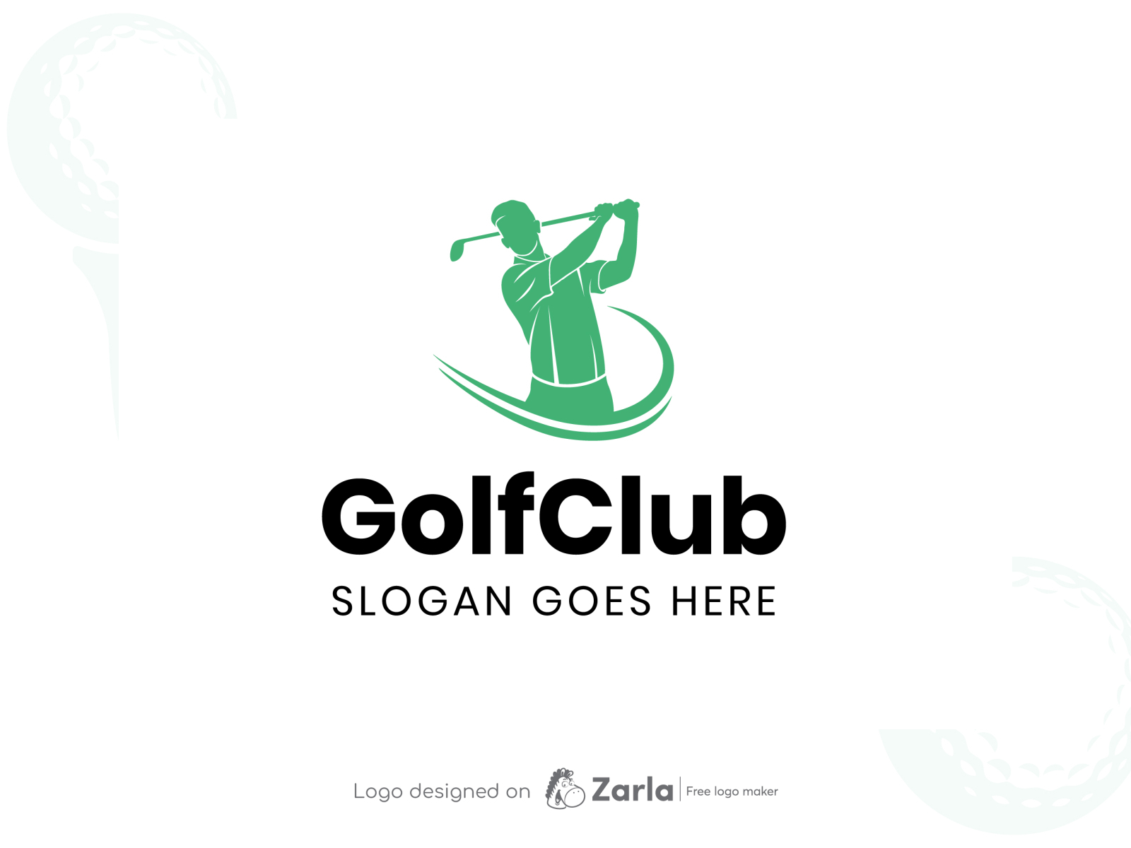 Golf Club Logo By Zarla Logo Maker On Dribbble