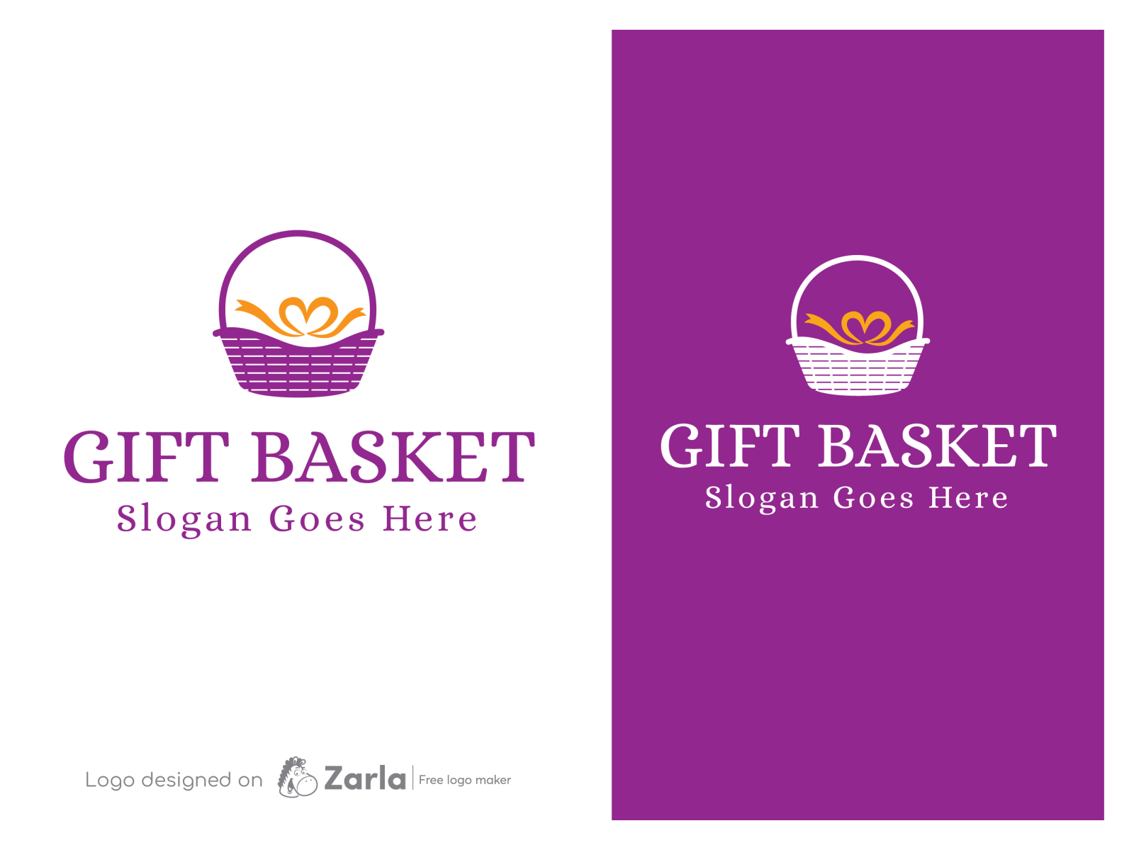 Gift Basket Logo by Zarla logo maker on Dribbble