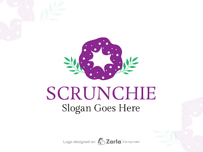 Scrunchie Logo boutique logo branding design fashion logo free logo free logo maker logo logo design logo maker scrunchie logo
