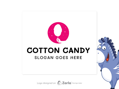 Cotton Candy Logo branding candy logo cotton candy logo free logo free logo maker logo logo design logo maker