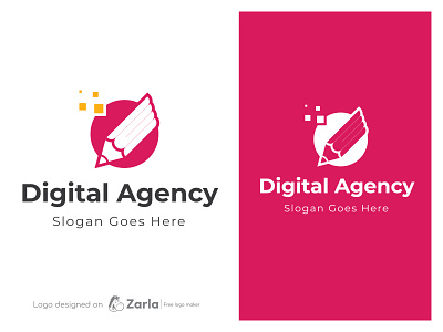 Digital Agency Logo branding design digital agency logo free logo free logo maker logo logo design logo maker pencil logo