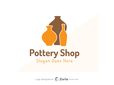 Pottery Shop Logo branding ceramic clay design free logo free logo maker logo logo design logo maker pottery shop pottery shop logo
