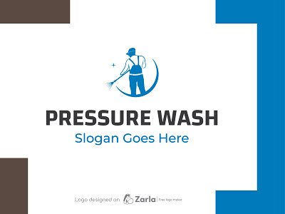 Pressure Wash Logo branding cleaning logo free logo free logo maker home wash logo logo logo design logo maker pressure wash logo
