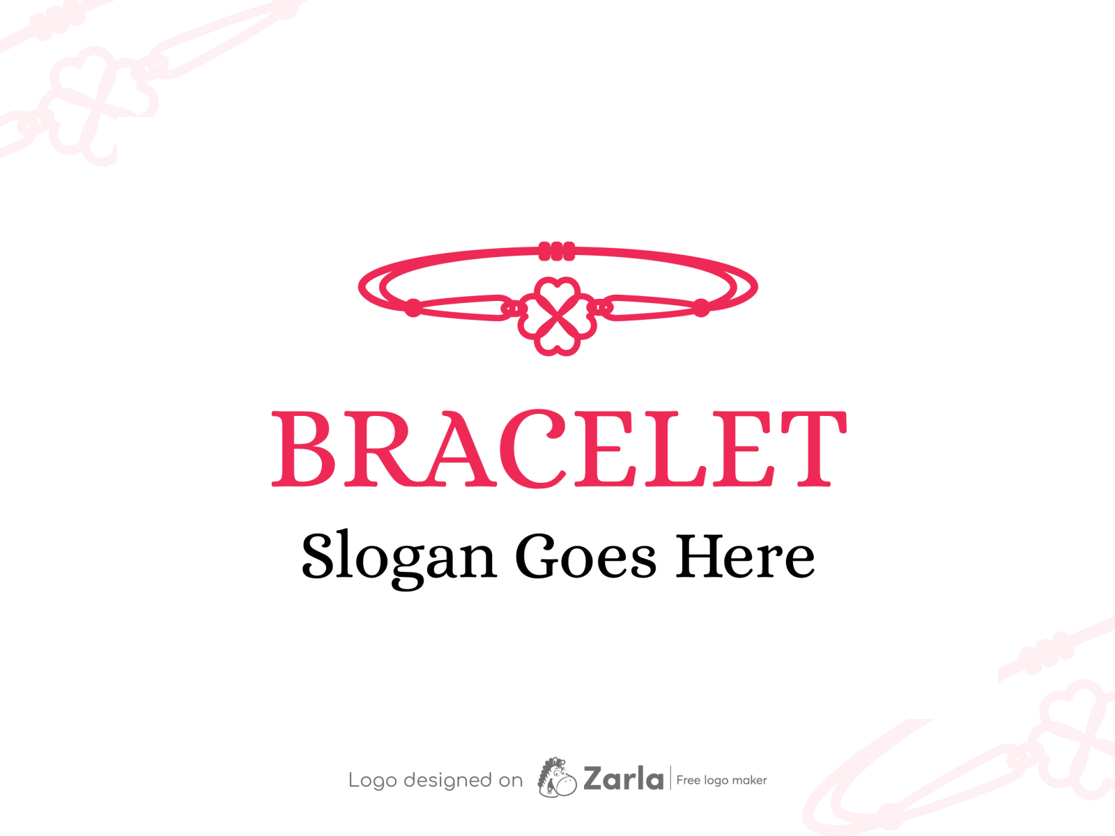 Bracelet Logo By Zarla Logo Maker On Dribbble