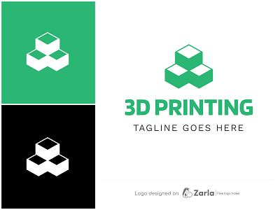 3D Printing Logo 3d printing logo abstract logo box logo branding design free logo free logo maker logo logo design logo maker tech logo