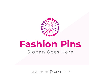 Pins Logo branding design fashion logo free logo free logo maker logo logo design logo maker pins logo safety pin