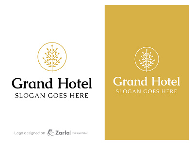 Hotel Logo by Zarla logo maker on Dribbble