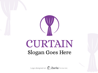 Curtain Logo branding curtain logo design free logo free logo maker logo logo design logo maker
