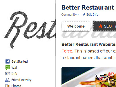 Facebook iFrame & jQuery Tabs facebook iframe jquery picture profile restaurant restaurants seo stitch tabs
