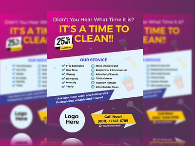 Cleaning Service Flyer Design