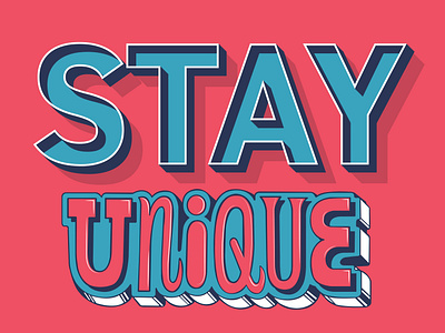 STAY UNIQUE by Bambanani Ndlovu on Dribbble