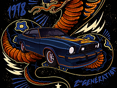 Mustang Poster branding cars graphic design logo poster design