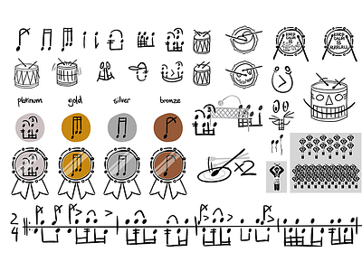 Drumming symbols drumming illustrator symbols wacom