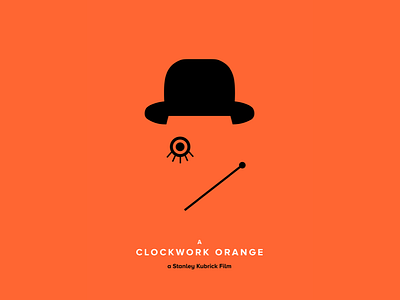 A bit of the old ultra violence clockwork orange kubrick minimalism minimalist poster