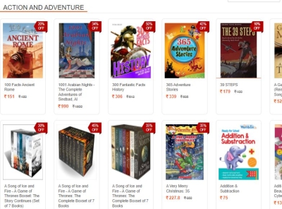 Buy Action and Adventure Books Online . by Satpandey on Dribbble