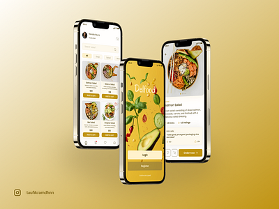 UI Food Apps : Delfood android catering dailyui design food foodapp mobile online salad ui uidesign uiux