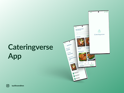 UI App : Cateringverse android catering dailyui delivery design food mobile ui uidesign uimobile uiux