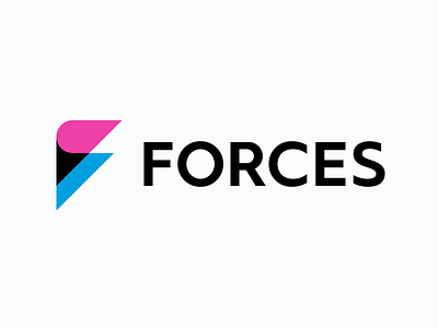 FORCES logo behance behance project blue brand branding creator gameproduction gaming graphic design graphicdesign grid guidelines identity logo logo design logodesign pink redesign videogame woman
