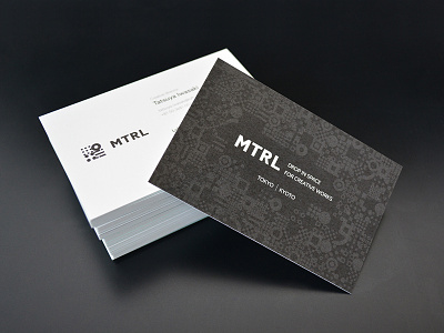 MTRL_Business card brand business card co-working identity japan kyoto logo