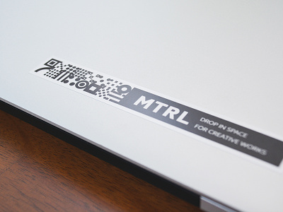 MTRL_Sticker brand co-working identity japan kyoto logo sticker