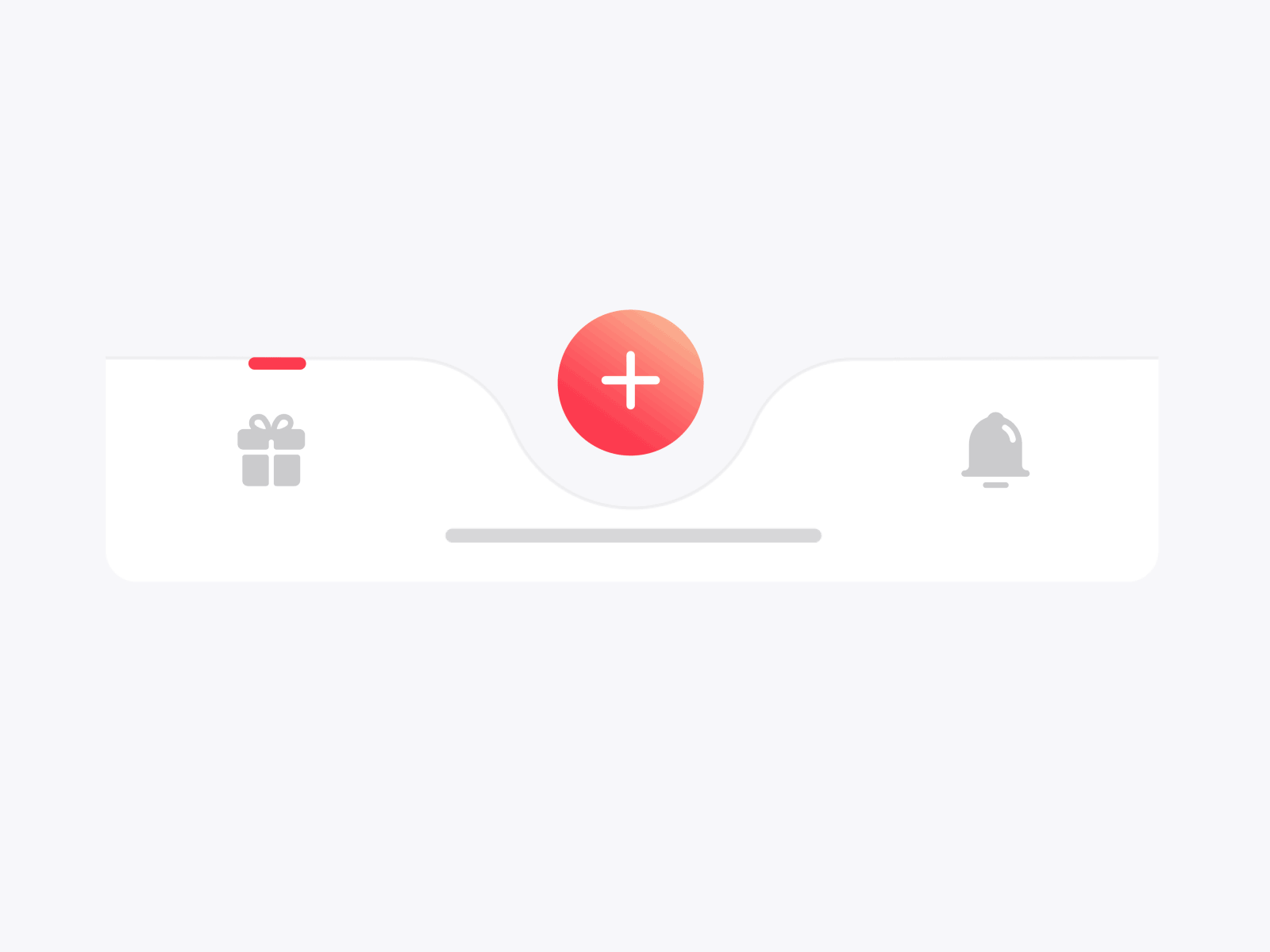 tab bar effect dailyui design effect icon icons shade tab bar ui