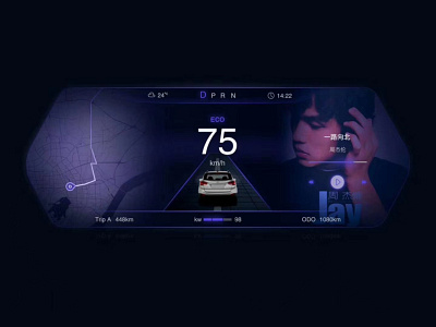 Car Dashboard automation car dailyui design jay map ui ux