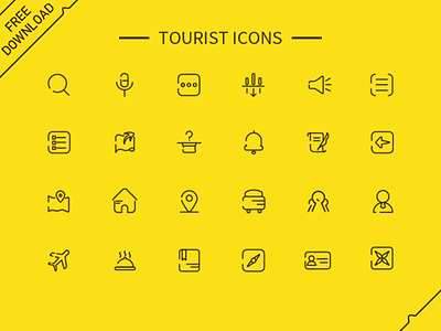 旅游图标设计 design icon ui