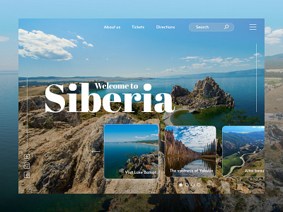 Welcome to Siberia adventure design figma siberia travel ui
