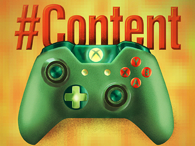 Content Controller design illustration texture video games