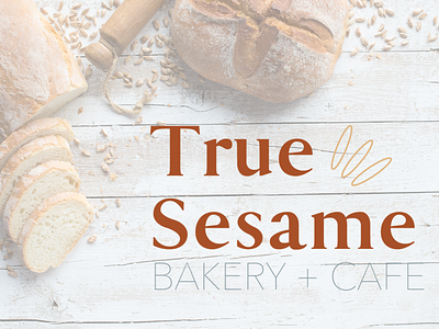 True Sesame Bakery + Cafe Branding branding design illustration logo packaging typography vector